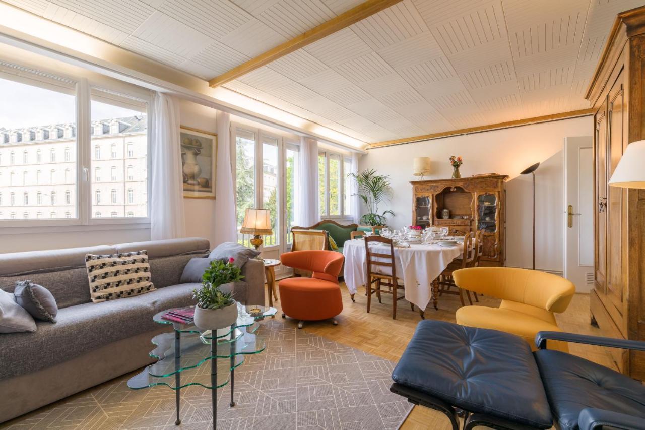 Appartement Familial Climatisé 100M2 à 7mn Centre Ville Parking 5Pièces 5 Adultes et Bébé Dijon Exterior foto